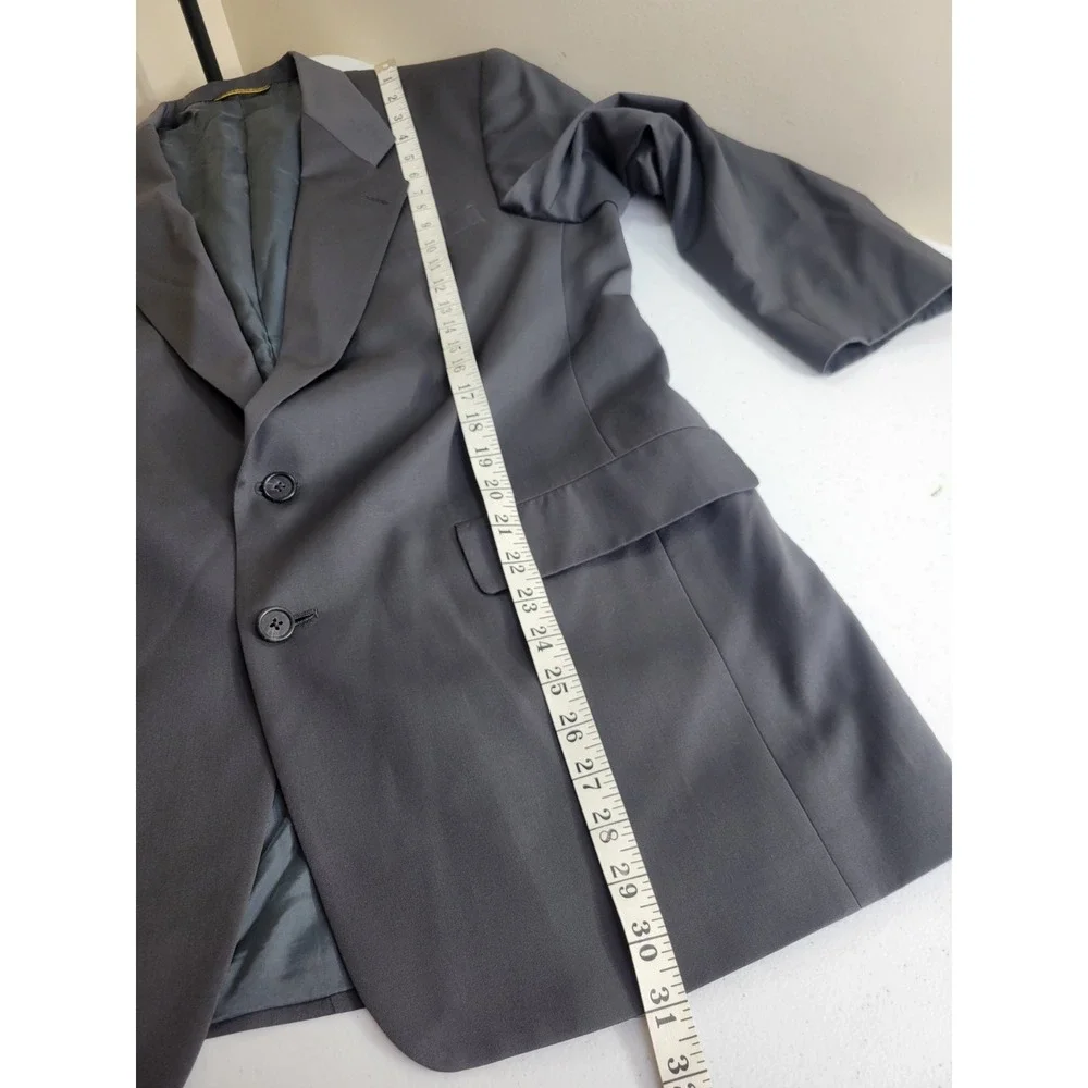 Hart Schaffner Marx Blazer Gold Trumpeter Wool Nordstrom Gray Mens 41R Jacket